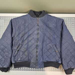 Vintage Polo Ralph Lauren Jacket XL Oilcloth Dry Waxed Quilted Canvas Cropped